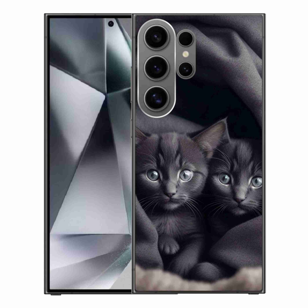 Gelový kryt mmCase na Samsung Galaxy S24 Ultra - kočičí duo