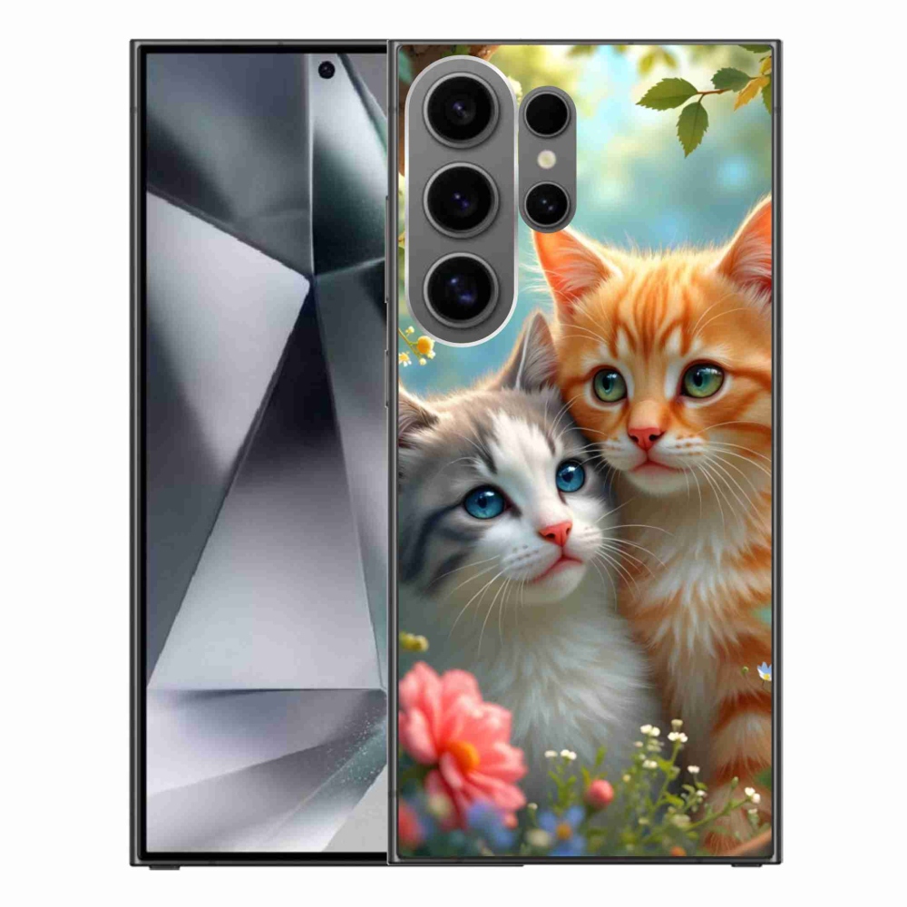 Gelový kryt mmCase na Samsung Galaxy S24 Ultra - kočičí láska 2