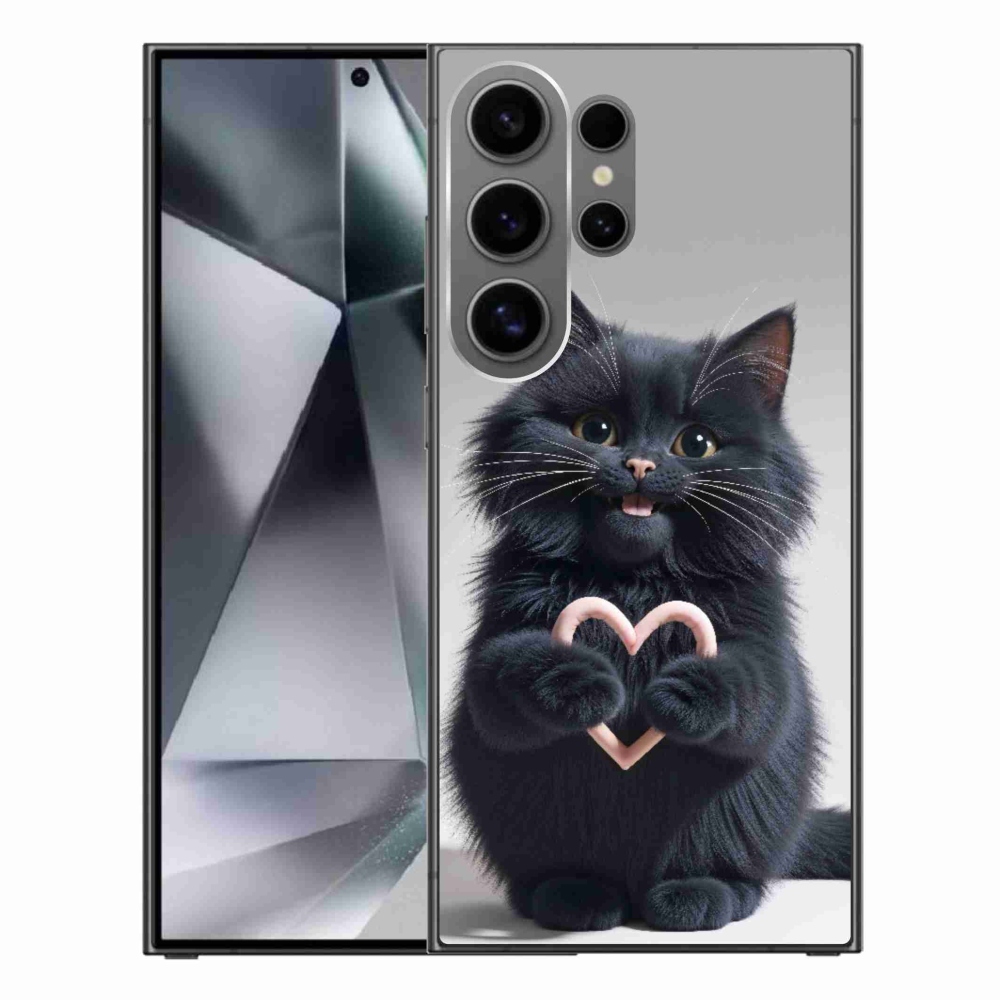 Gelový kryt mmCase na Samsung Galaxy S24 Ultra - kočičí láska 3