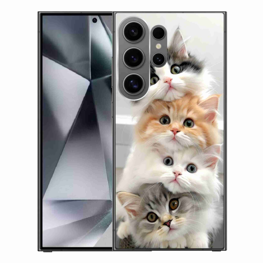 Gelový kryt mmCase na Samsung Galaxy S24 Ultra - kočičí parta