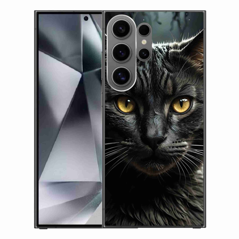 Gelový kryt mmCase na Samsung Galaxy S24 Ultra - kočičí pohled 3