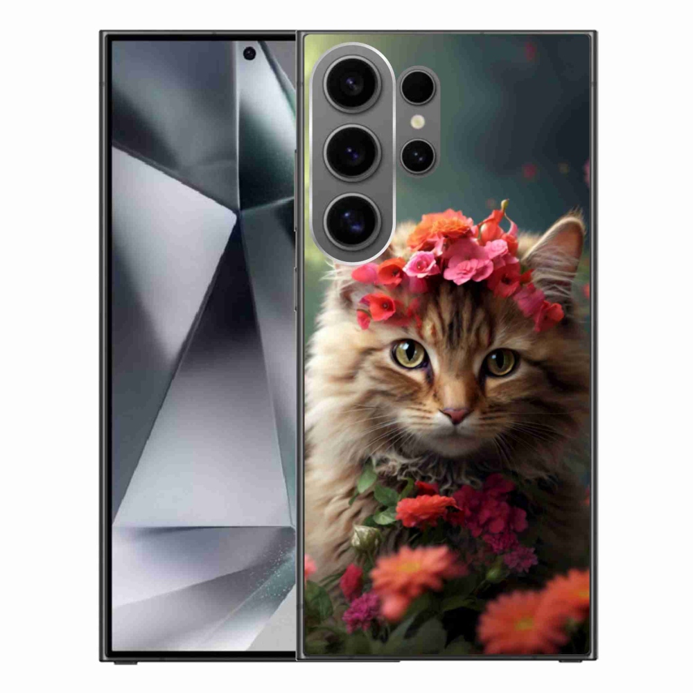 Gelový kryt mmCase na Samsung Galaxy S24 Ultra - kočíčí princezna