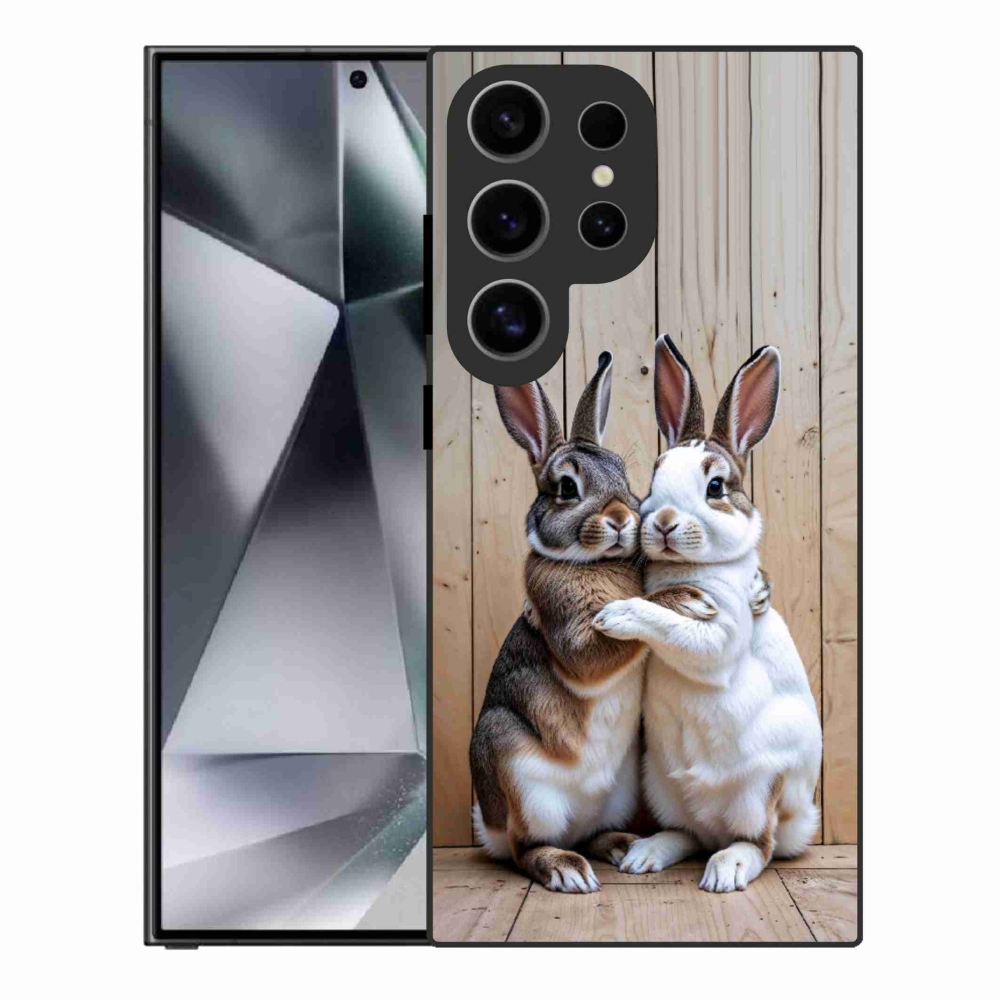 Gelový kryt mmCase na Samsung Galaxy S24 Ultra - králičí pár