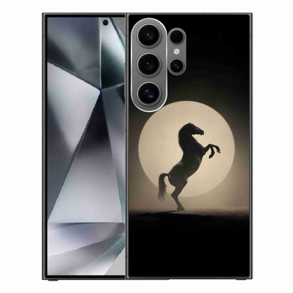 Gelový kryt mmCase na Samsung Galaxy S24 Ultra - kůň v siluetě