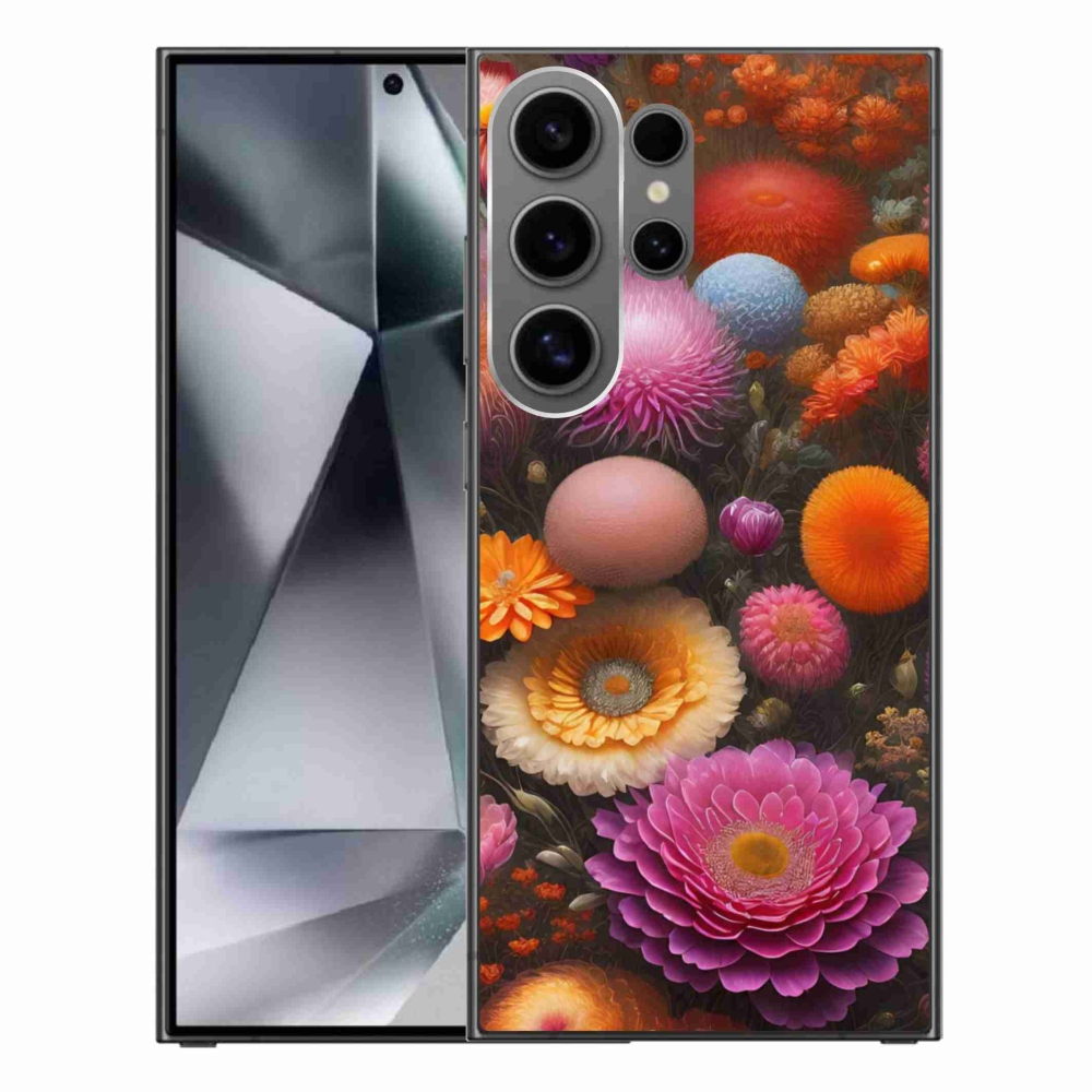 Gelový kryt mmCase na Samsung Galaxy S24 Ultra - květinová kompozice