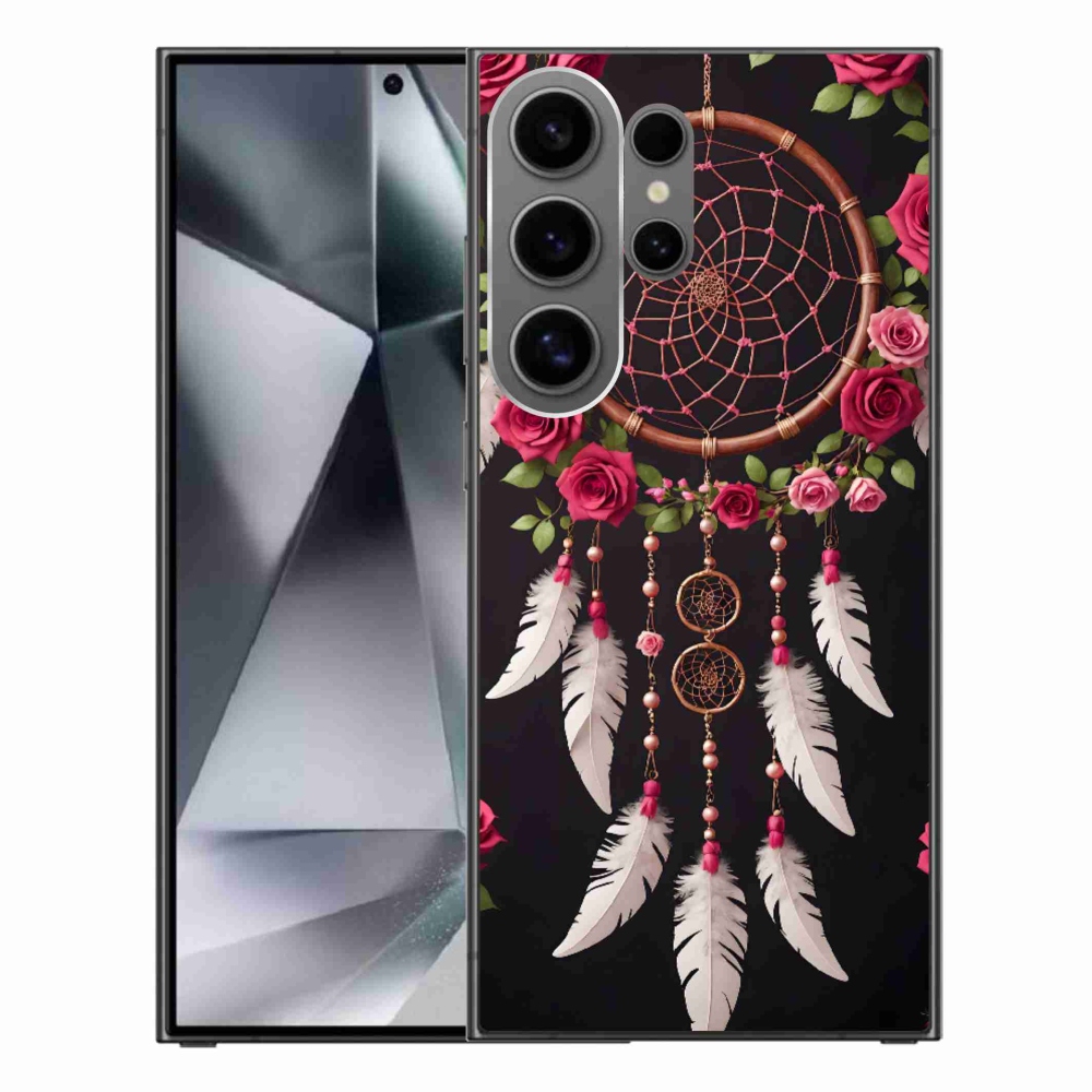 Gelový kryt mmCase na Samsung Galaxy S24 Ultra - lapač snů s růžemi