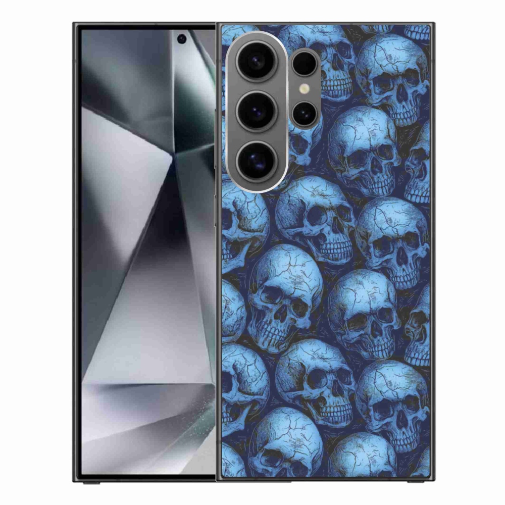 Gelový kryt mmCase na Samsung Galaxy S24 Ultra - lebky