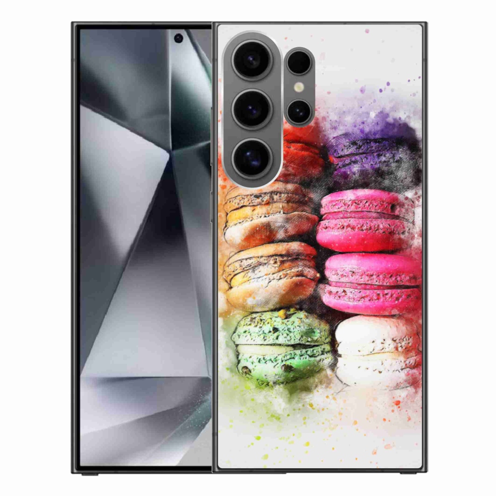 Gelový kryt mmCase na Samsung Galaxy S24 Ultra - makrónky