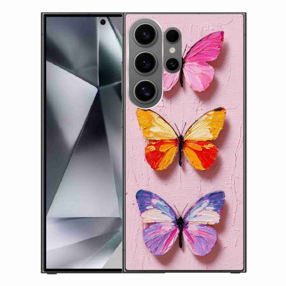 Gelový kryt mmCase na Samsung Galaxy S24 Ultra - motýlí trojice