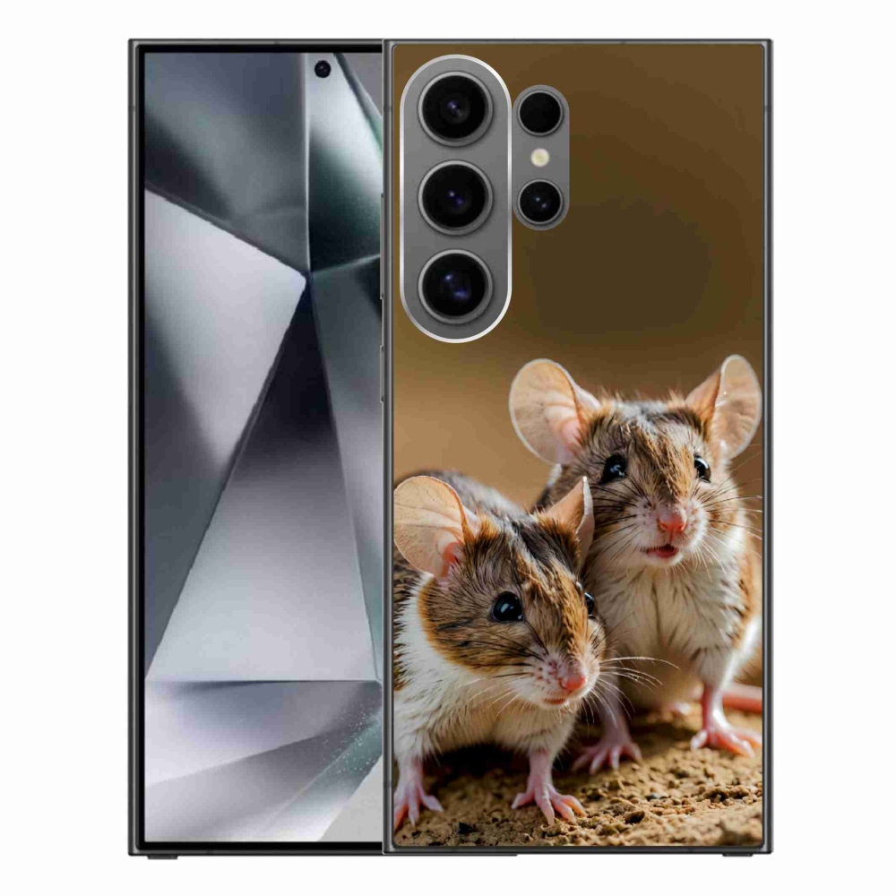 Gelový kryt mmCase na Samsung Galaxy S24 Ultra - myší duo
