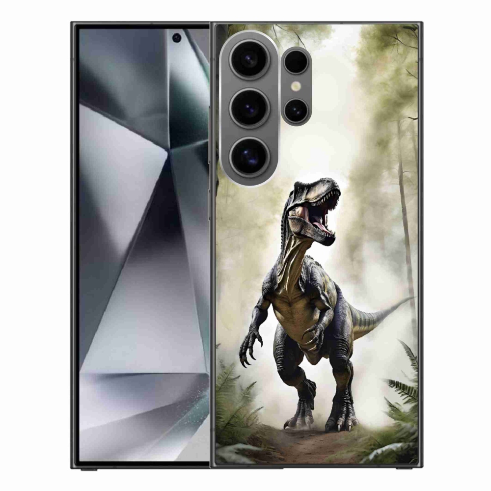 Gelový kryt mmCase na Samsung Galaxy S24 Ultra - naštvaný T-Rex