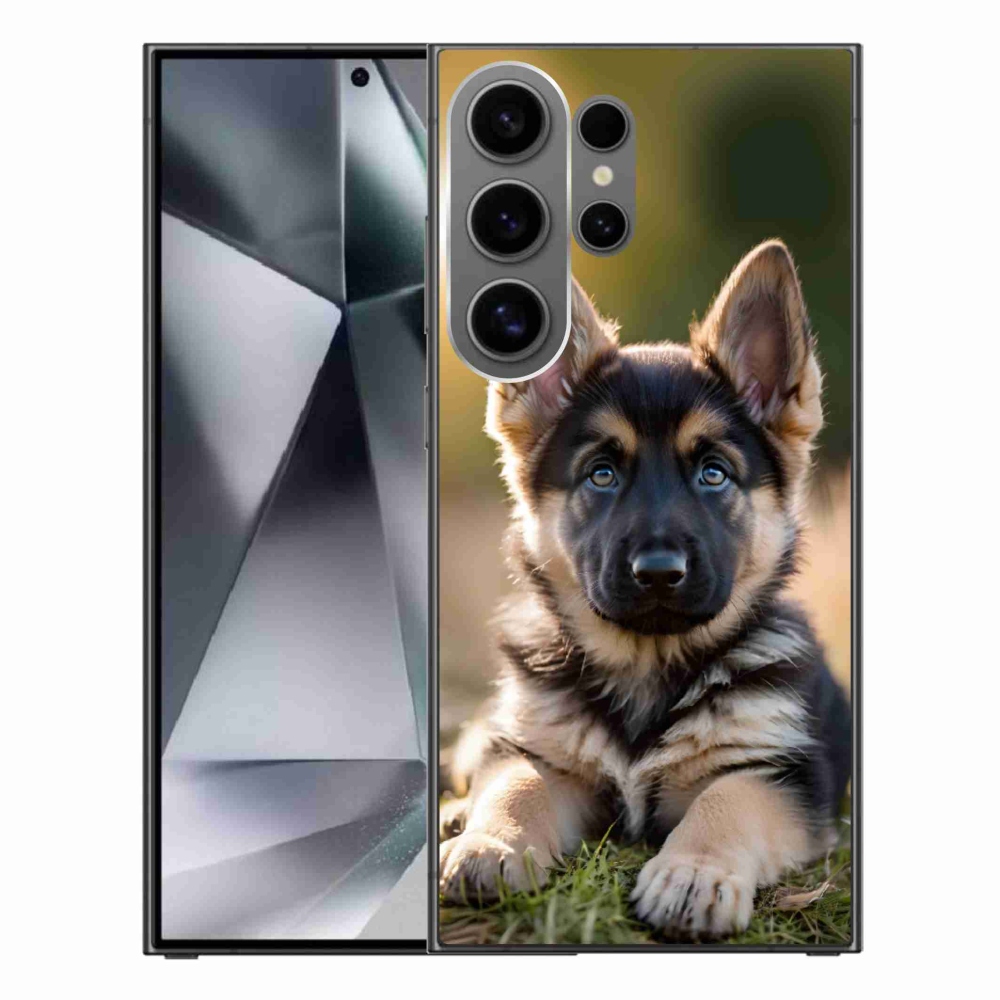 Gelový kryt mmCase na Samsung Galaxy S24 Ultra - německý ovčák v přírodě