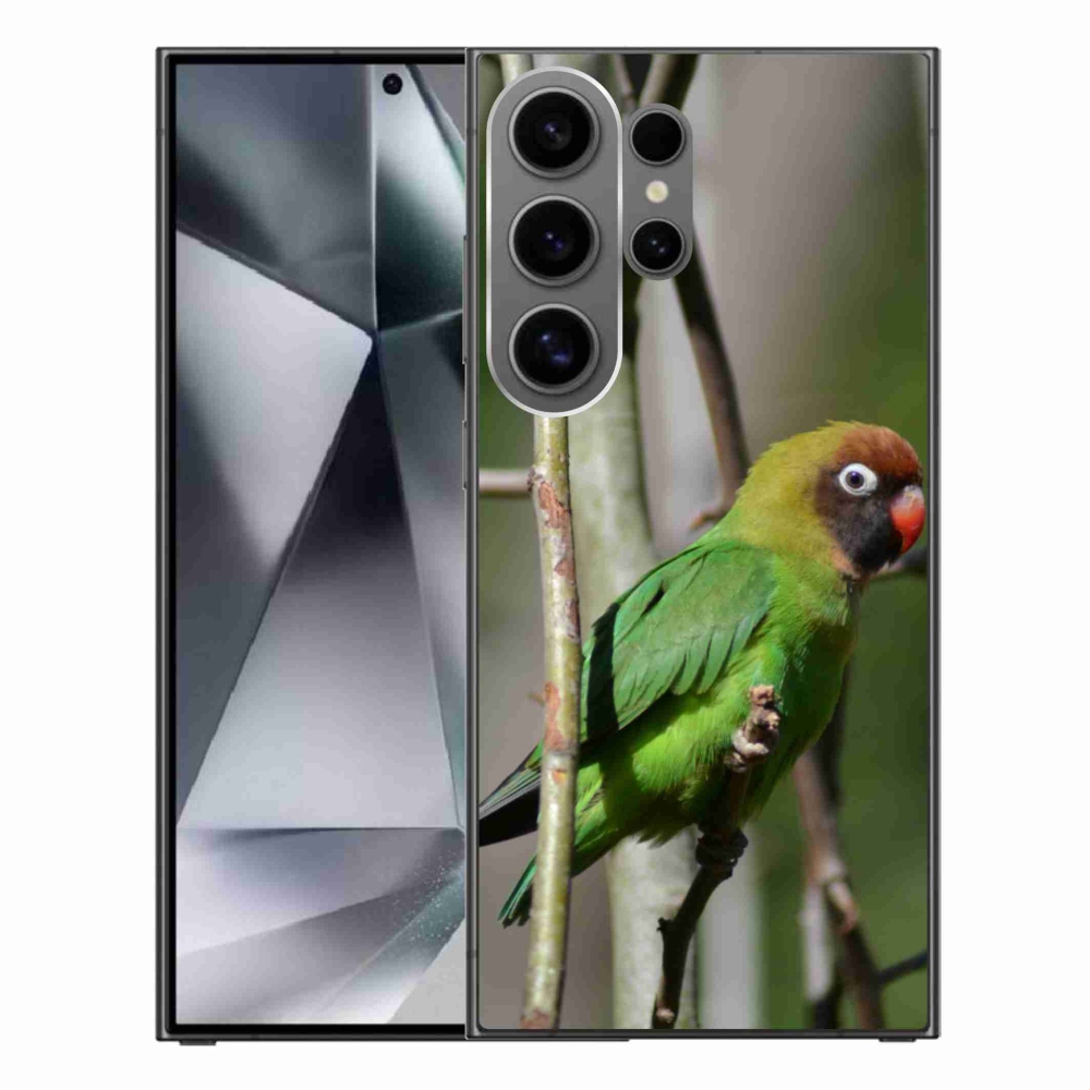 Gelový kryt mmCase na Samsung Galaxy S24 Ultra - papoušek agapornis