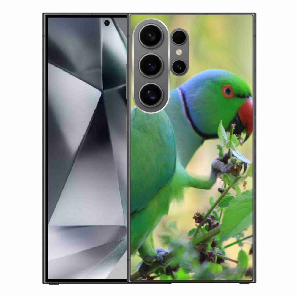 Gelový kryt mmCase na Samsung Galaxy S24 Ultra - papoušek alexandr