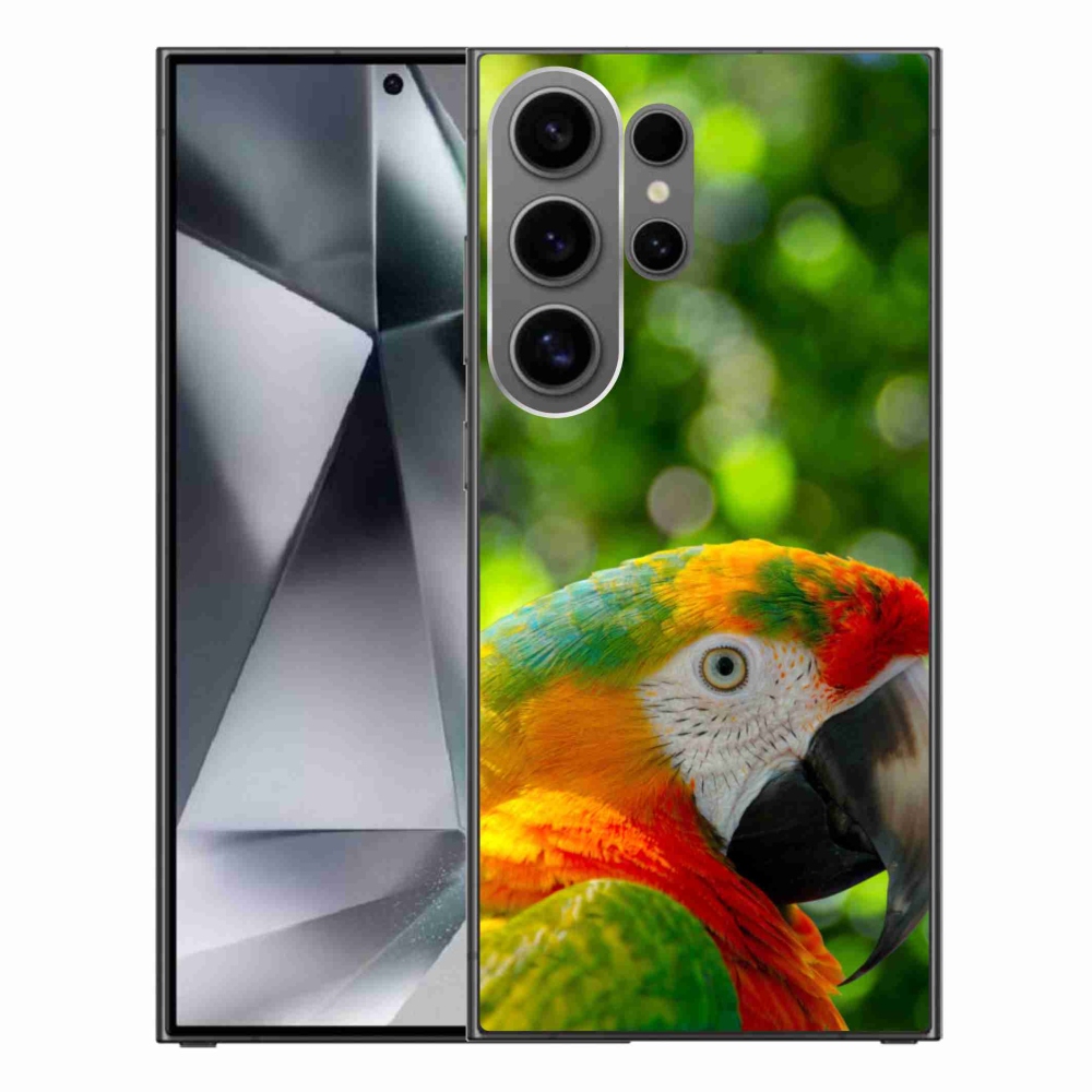 Gelový kryt mmCase na Samsung Galaxy S24 Ultra - papoušek ara 3