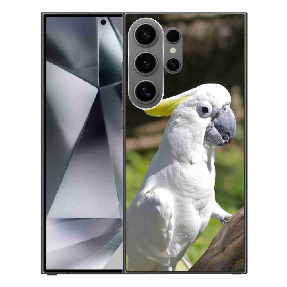 Gelový kryt mmCase na Samsung Galaxy S24 Ultra - papoušek kakadu 2