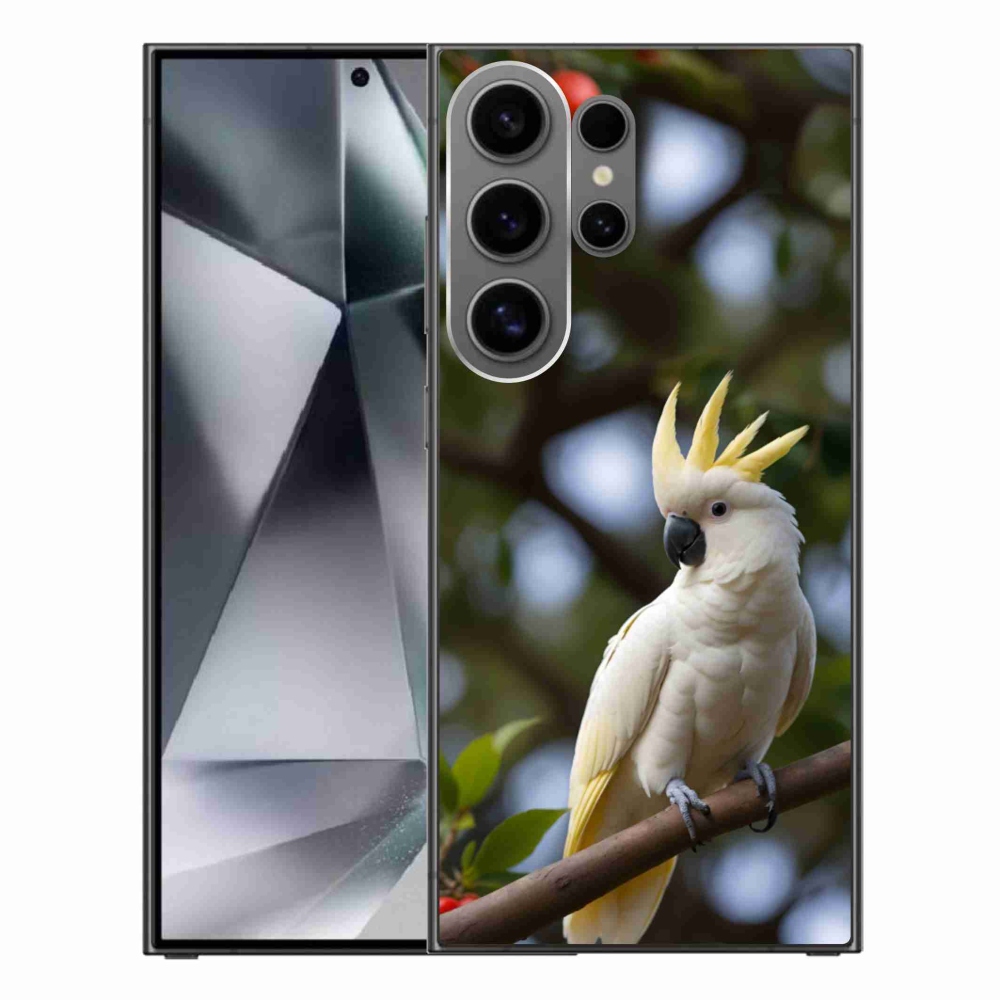 Gelový kryt mmCase na Samsung Galaxy S24 Ultra - papoušek kakadu 3