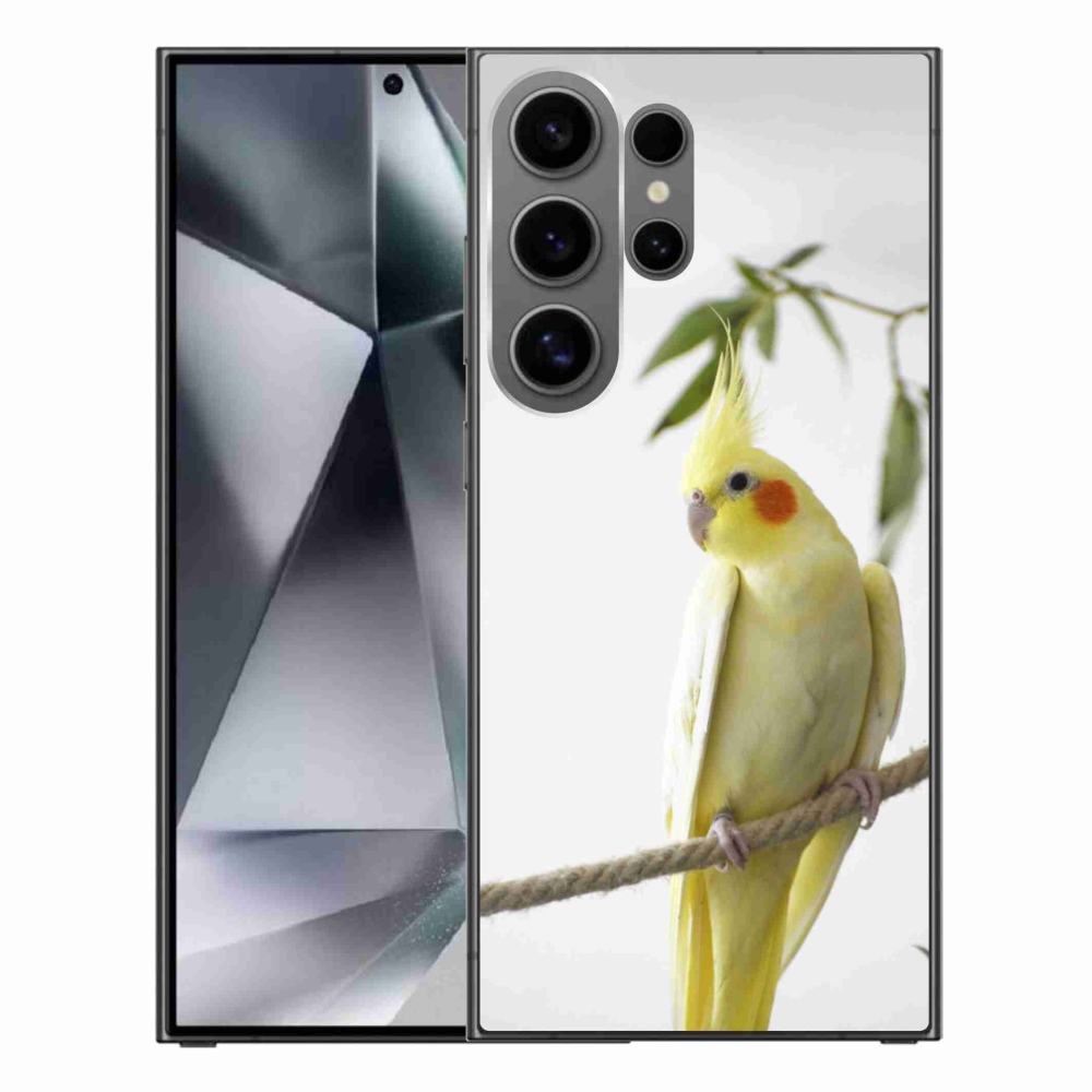 Gelový kryt mmCase na Samsung Galaxy S24 Ultra - papoušek korela chocholatá