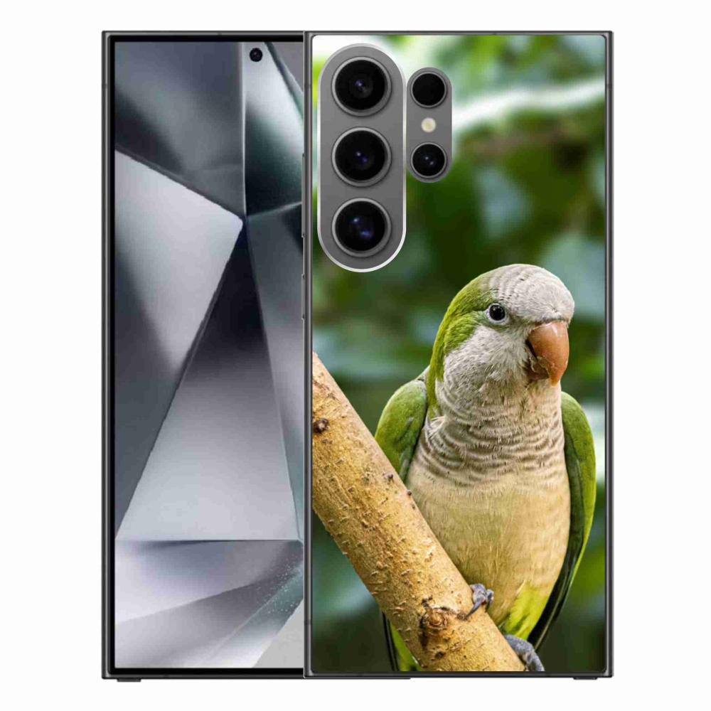 Gelový kryt mmCase na Samsung Galaxy S24 Ultra - papoušek mníšek