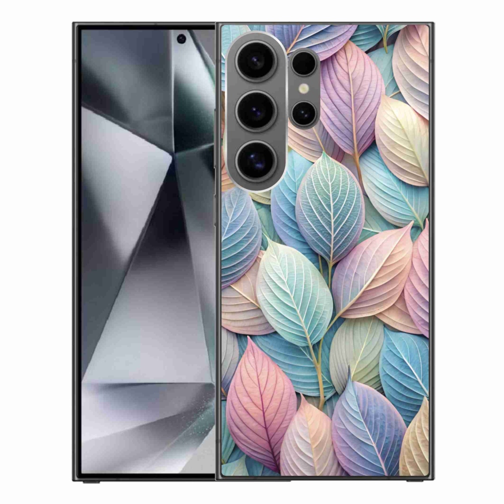 Gelový kryt mmCase na Samsung Galaxy S24 Ultra - pastelové listy