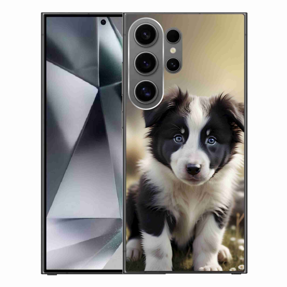 Gelový kryt mmCase na Samsung Galaxy S24 Ultra - roztomilá border kolie