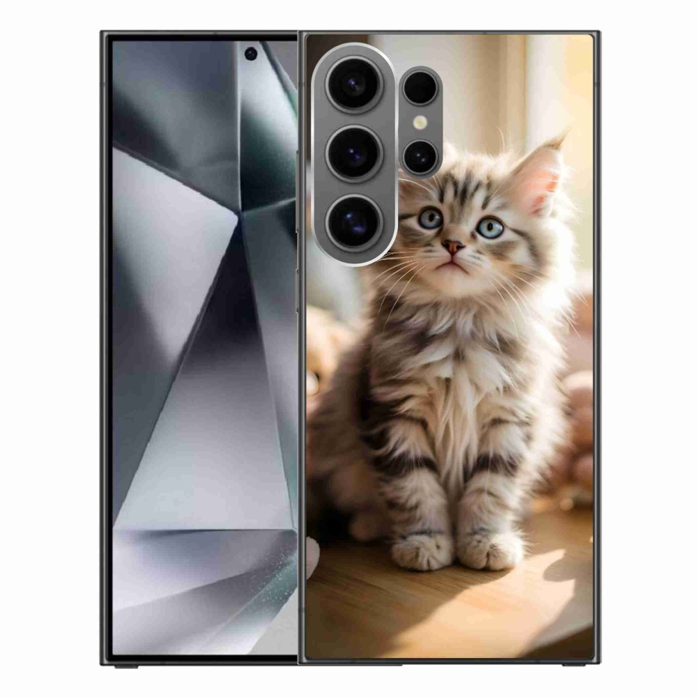 Gelový kryt mmCase na Samsung Galaxy S24 Ultra - roztomilé kotě 10
