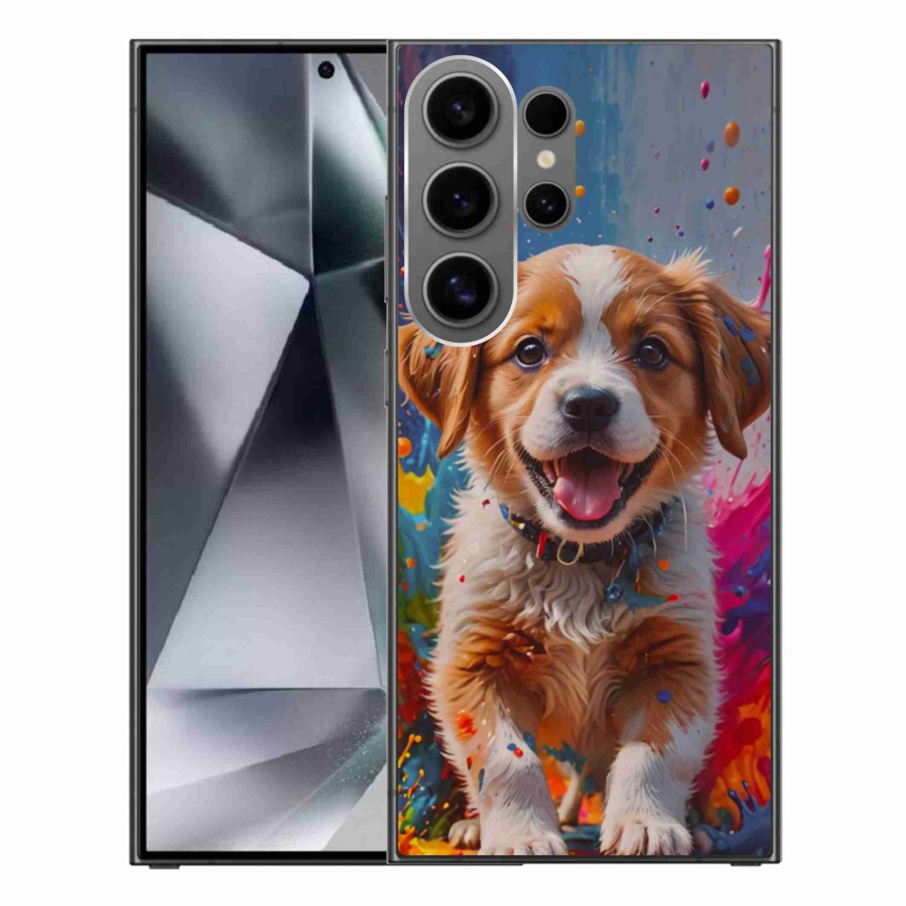 Gelový kryt mmCase na Samsung Galaxy S24 Ultra - roztomilé štěně 3