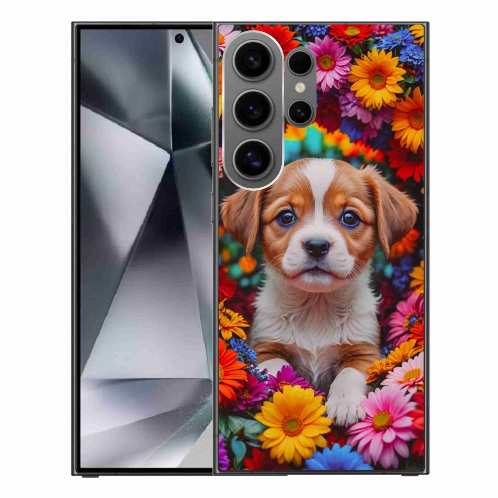 Gelový kryt mmCase na Samsung Galaxy S24 Ultra - roztomilé štěně