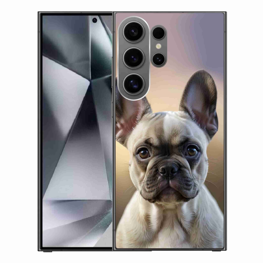 Gelový kryt mmCase na Samsung Galaxy S24 Ultra - roztomilý francouzský buldoček