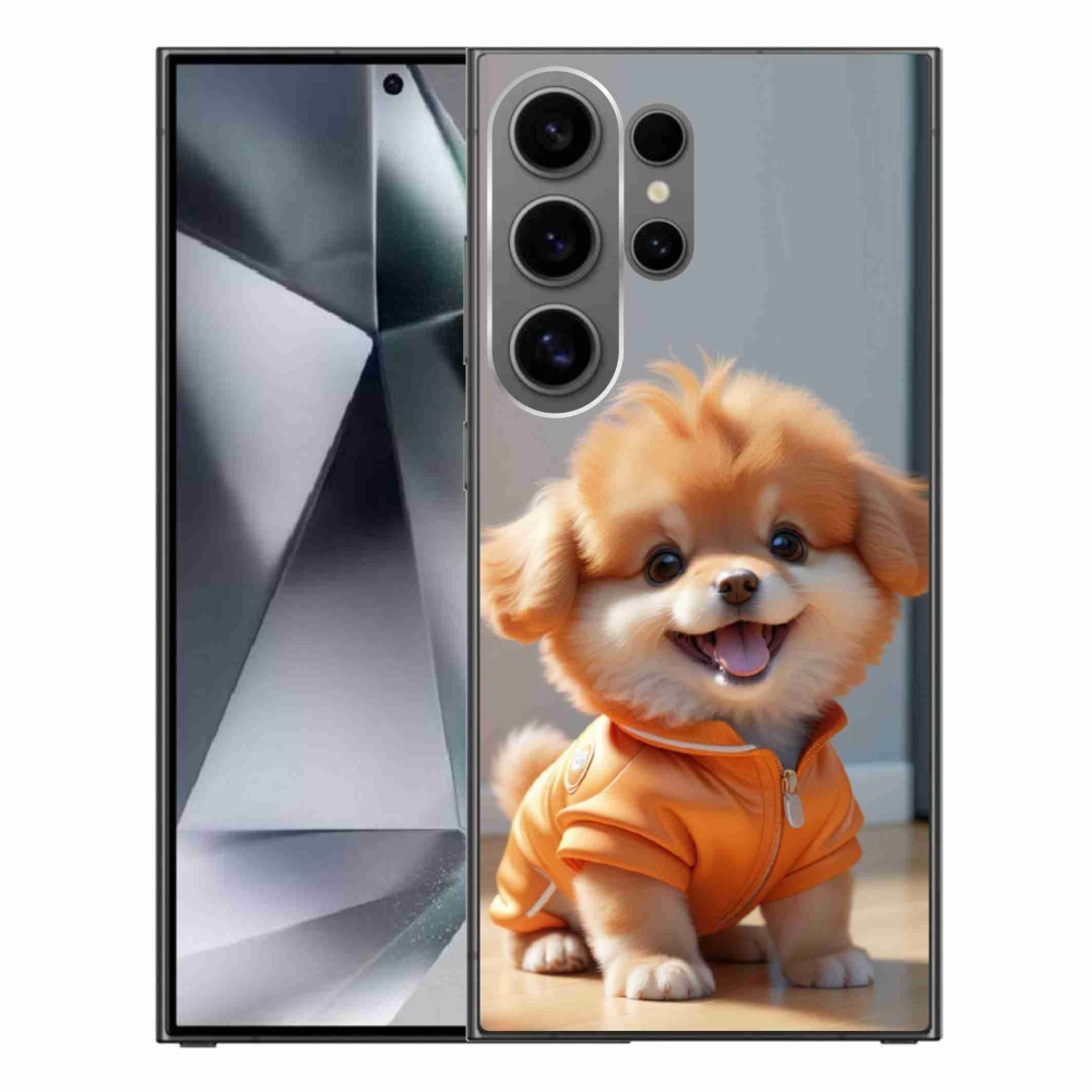 Gelový kryt mmCase na Samsung Galaxy S24 Ultra - roztomilý pomeranian v mikině