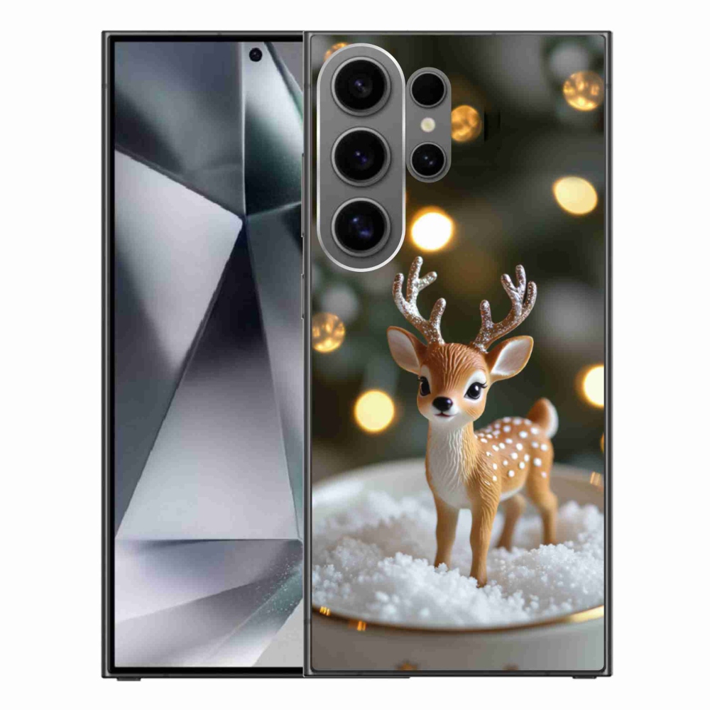 Gelový kryt mmCase na Samsung Galaxy S24 Ultra - roztomilý vánoční jelen