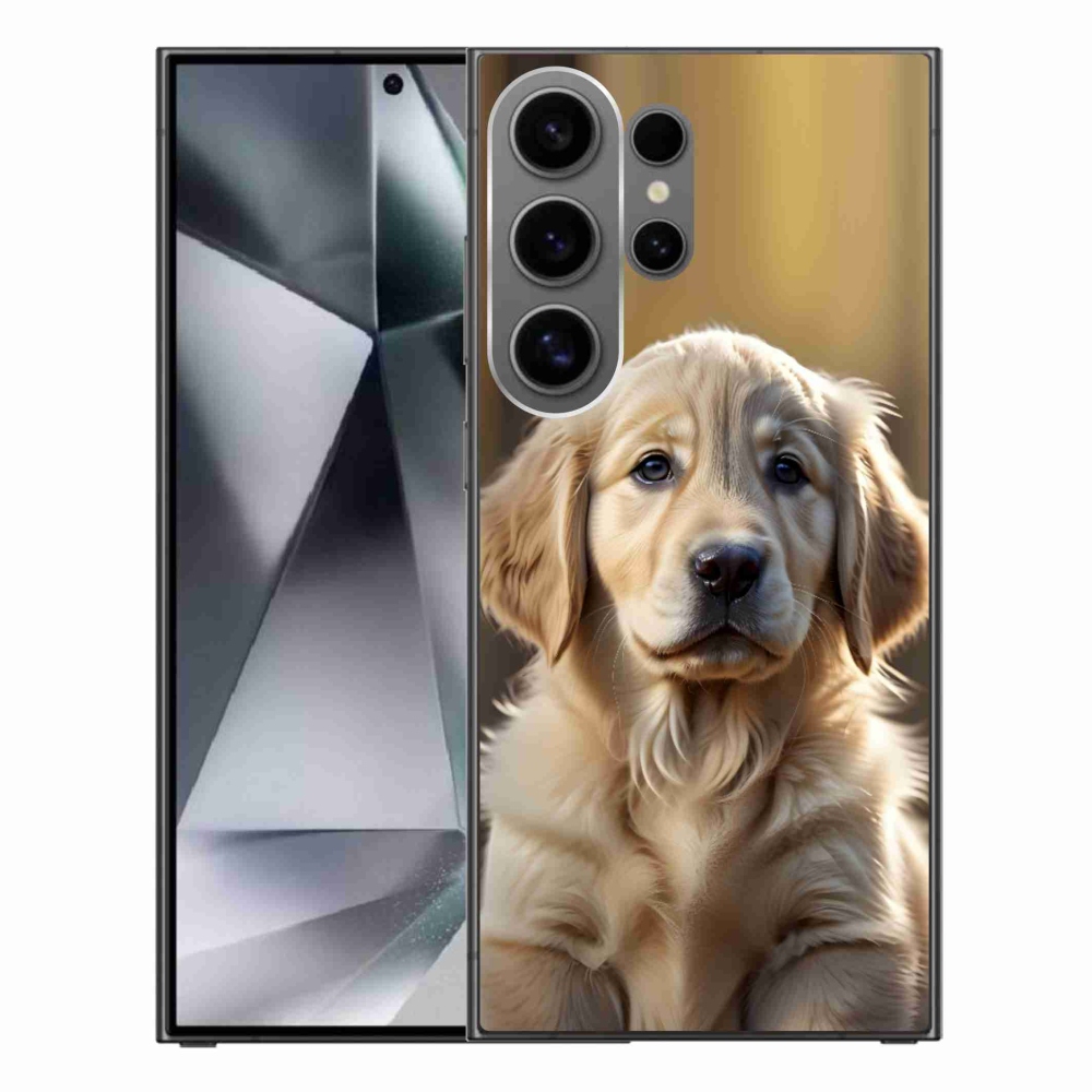 Gelový kryt mmCase na Samsung Galaxy S24 Ultra - roztomilý zlatý retrívr