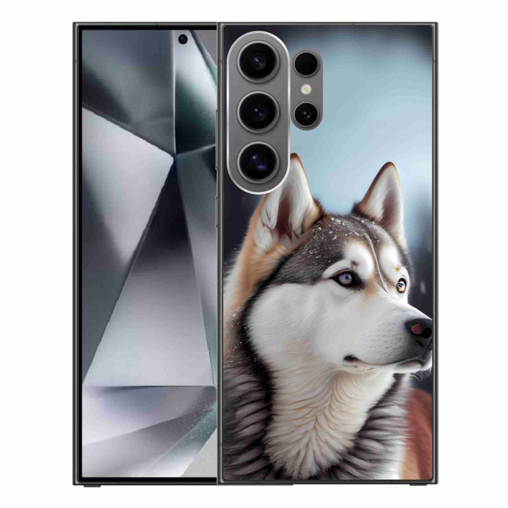 Gelový kryt mmCase na Samsung Galaxy S24 Ultra - sibiřský husky