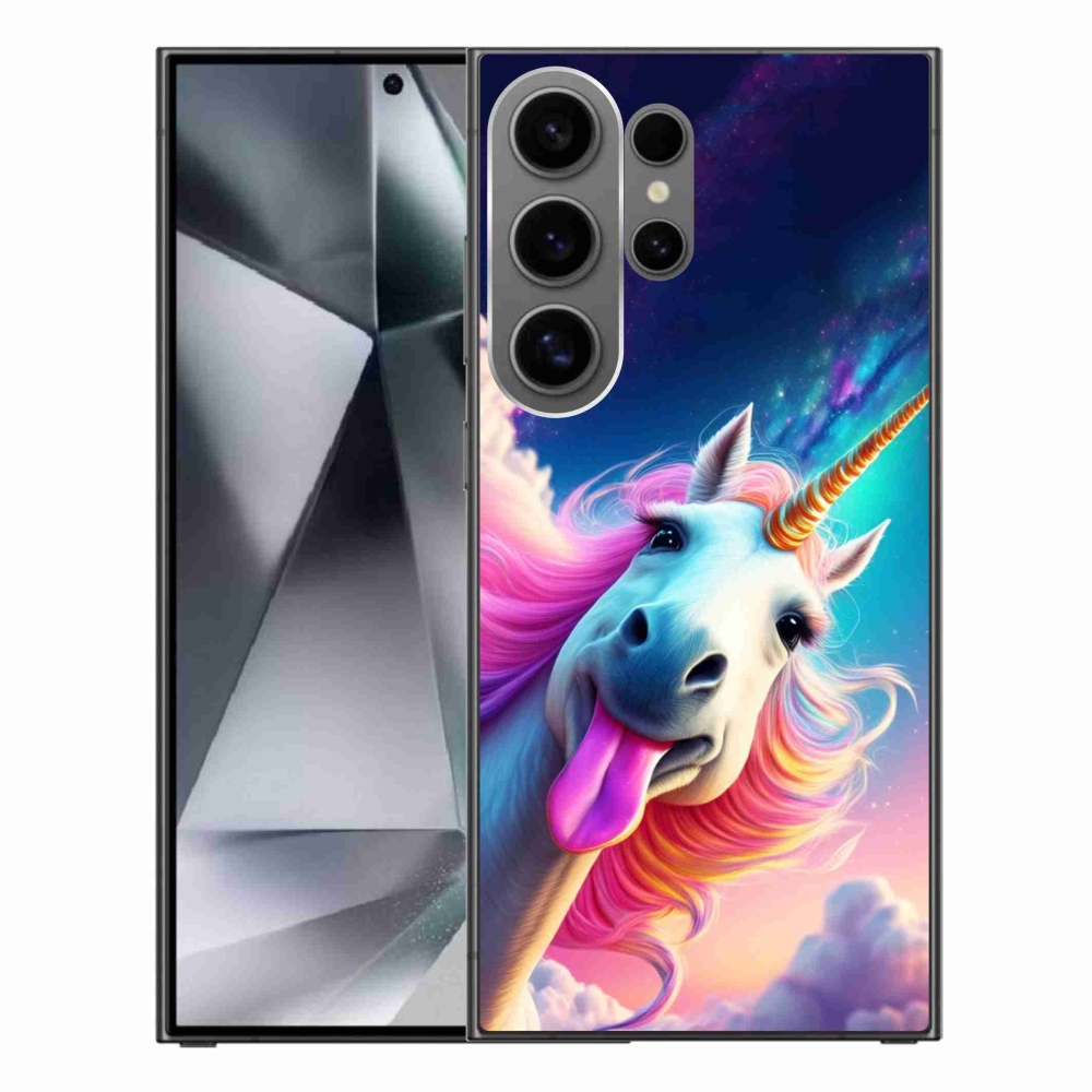 Gelový kryt mmCase na Samsung Galaxy S24 Ultra - šílený jednorožec