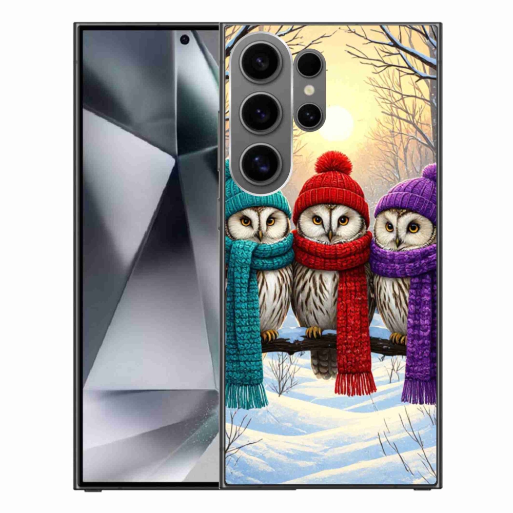 Gelový kryt mmCase na Samsung Galaxy S24 Ultra - soví přátelé