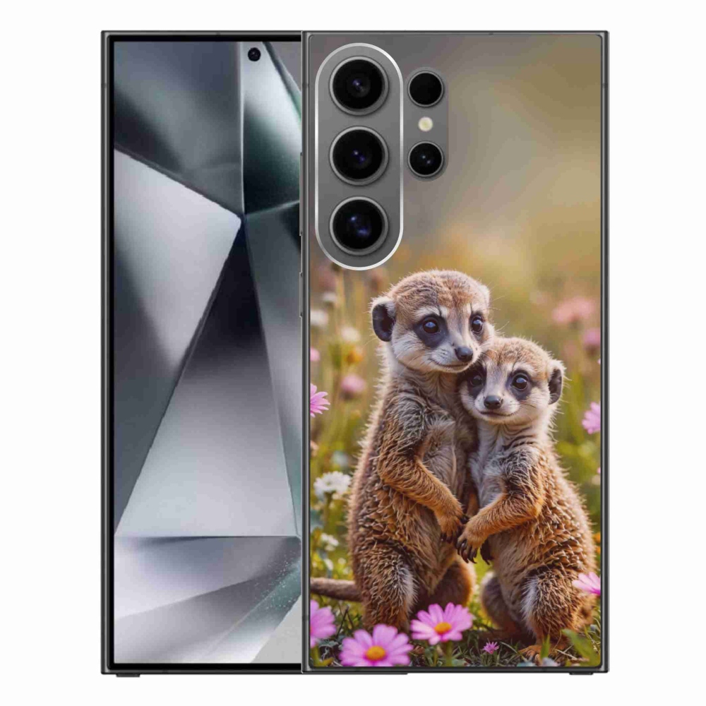 Gelový kryt mmCase na Samsung Galaxy S24 Ultra - surikatí duo
