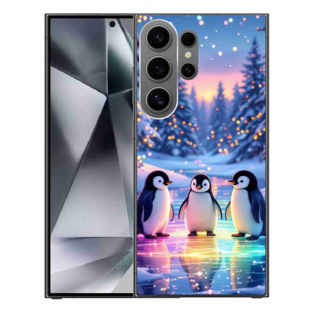 Gelový kryt mmCase na Samsung Galaxy S24 Ultra - tučnáci