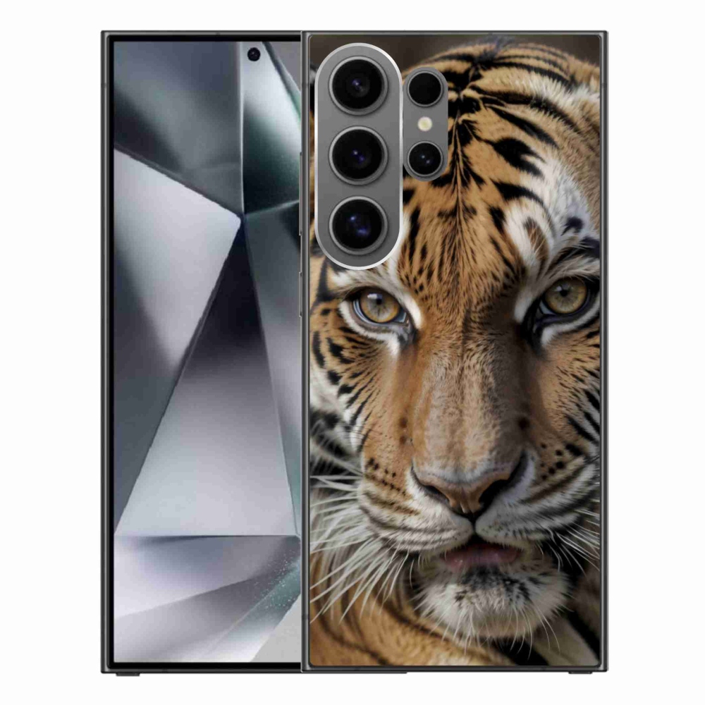Gelový kryt mmCase na Samsung Galaxy S24 Ultra - tygří pohled
