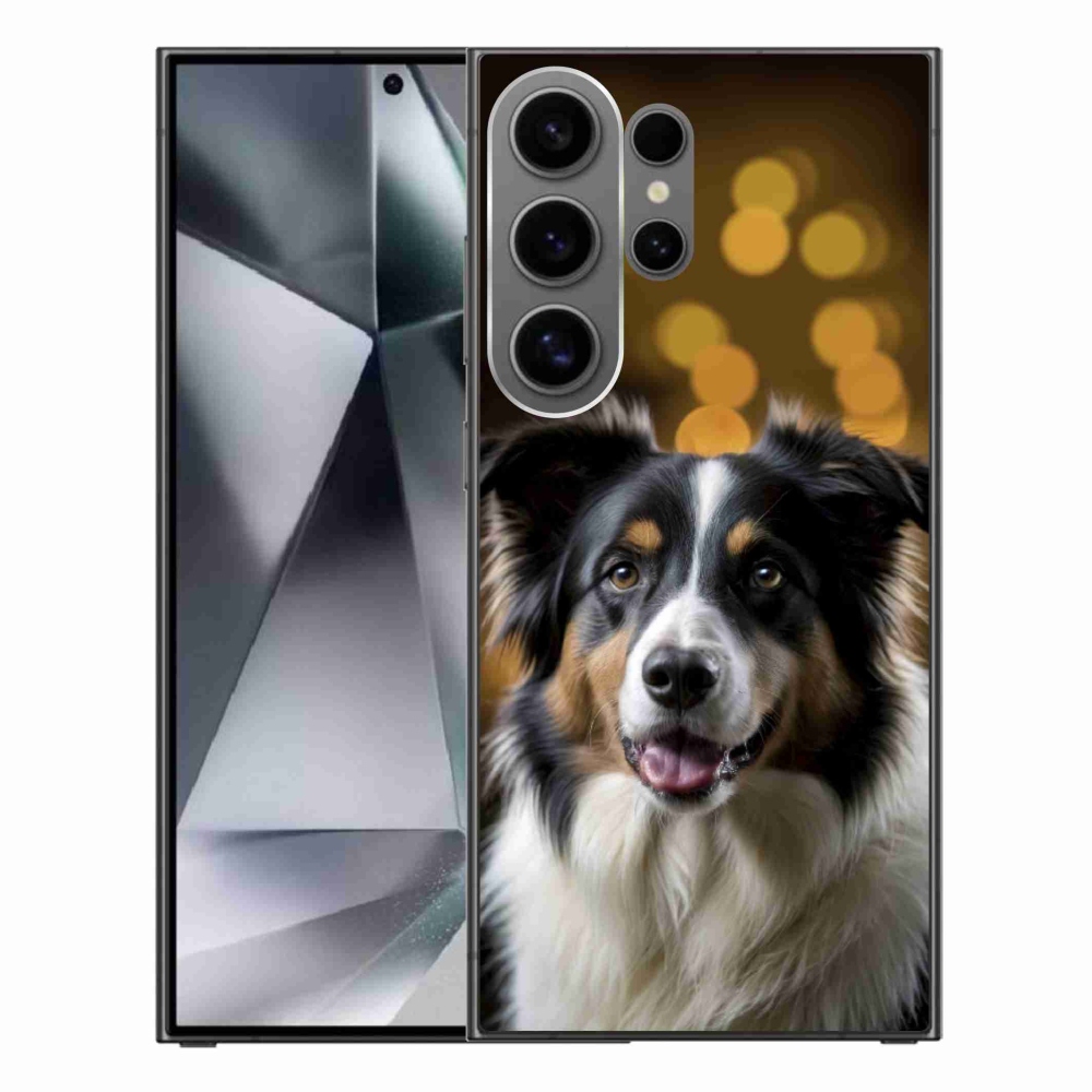Gelový kryt mmCase na Samsung Galaxy S24 Ultra - usměvavý australský ovčák