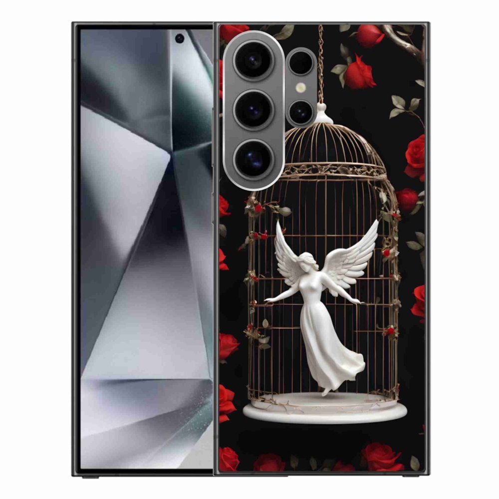Gelový kryt mmCase na Samsung Galaxy S24 Ultra - uvězněný anděl