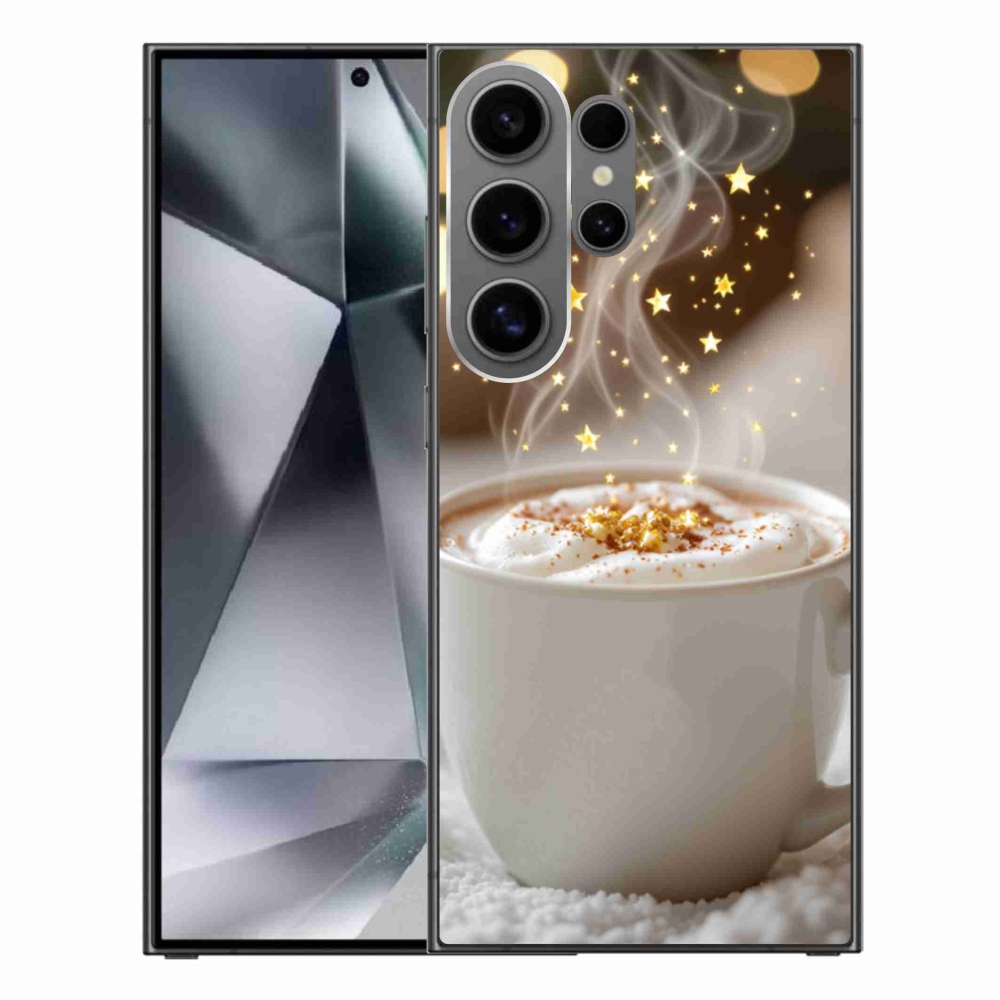 Gelový kryt mmCase na Samsung Galaxy S24 Ultra - vánoční horký nápoj