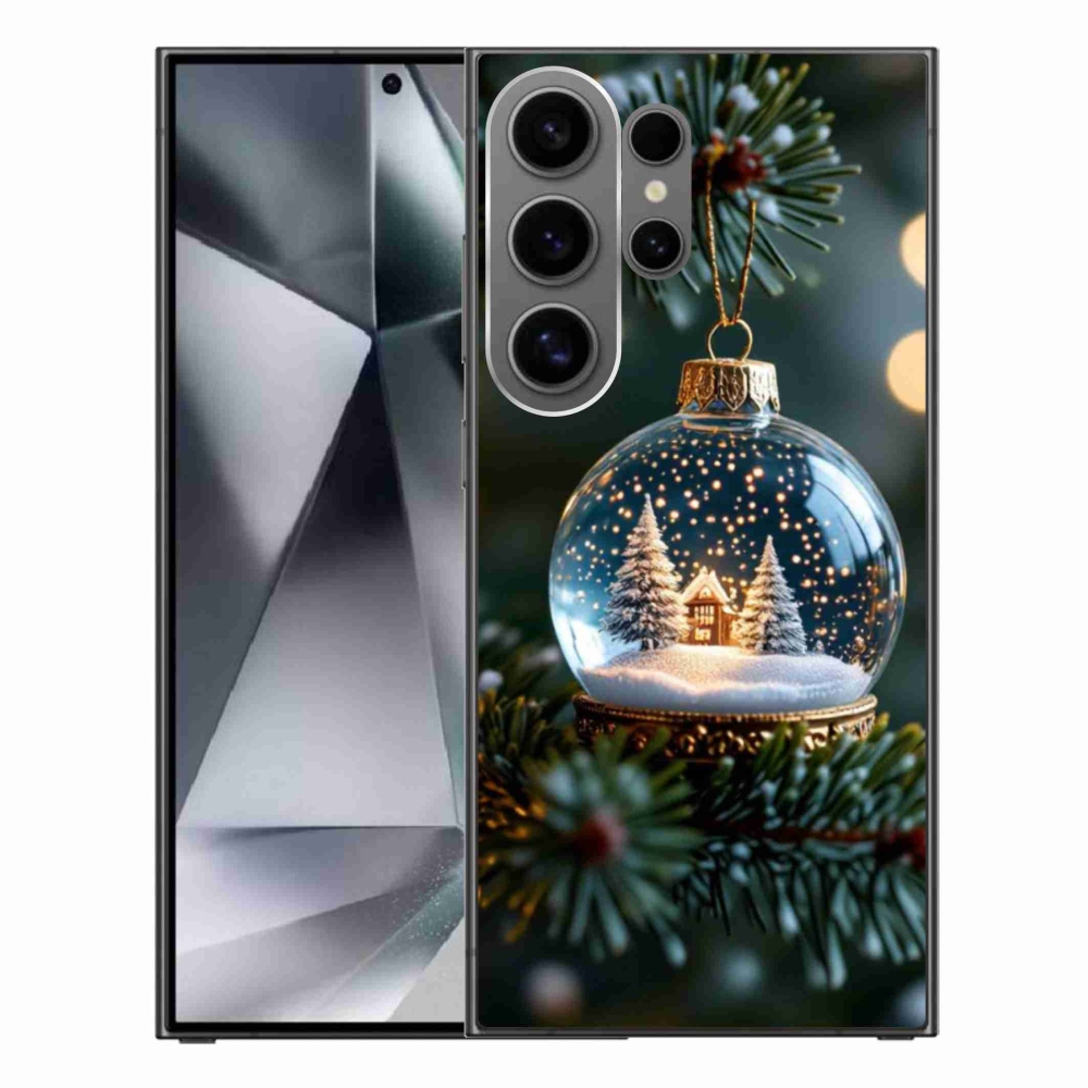 Gelový kryt mmCase na Samsung Galaxy S24 Ultra - vánoční koule 2