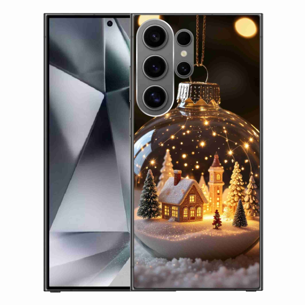 Gelový kryt mmCase na Samsung Galaxy S24 Ultra - vánoční koule 3