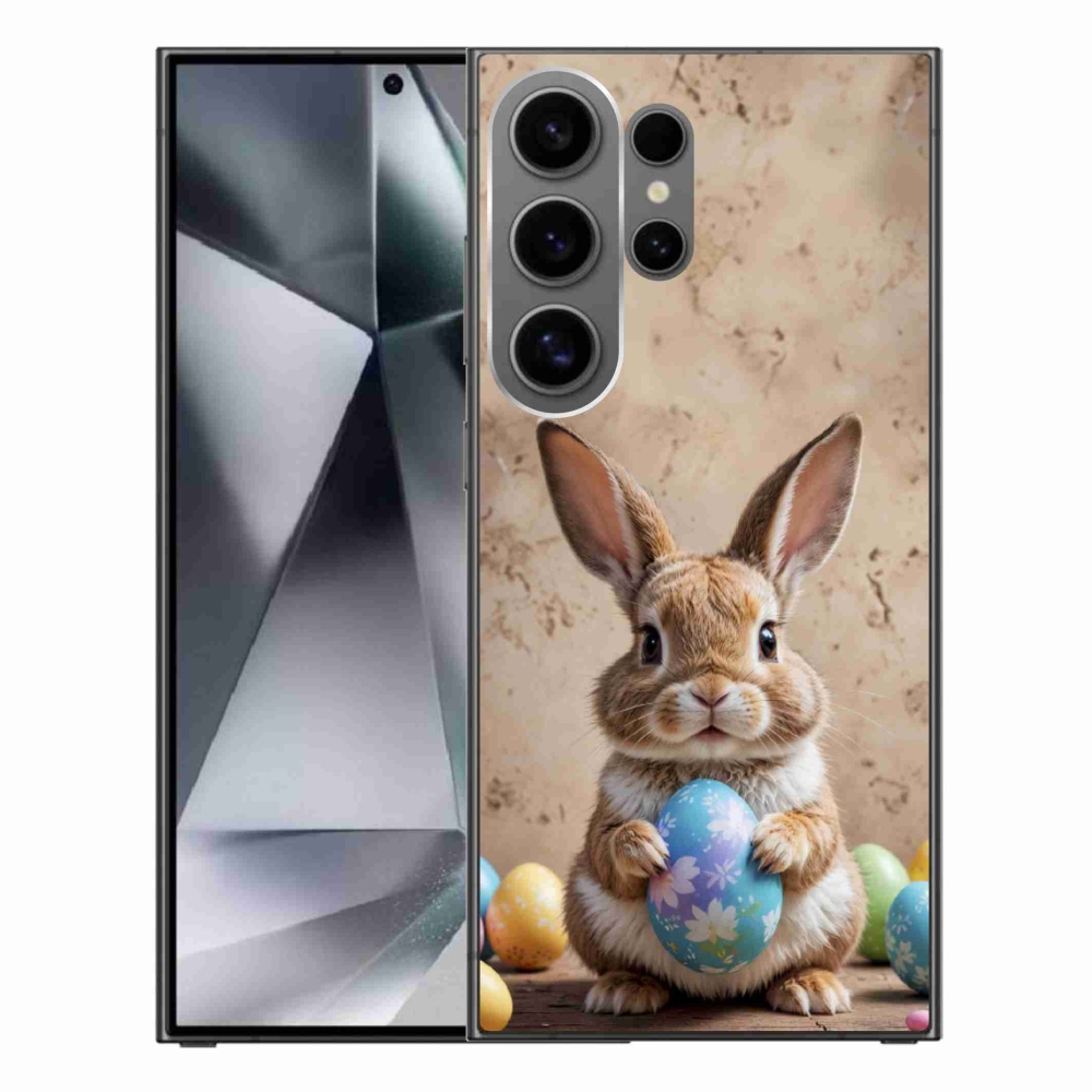 Gelový kryt mmCase na Samsung Galaxy S24 Ultra - velikonoční králíček