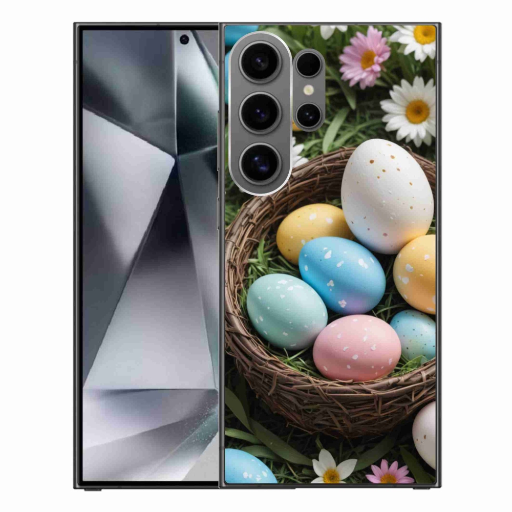 Gelový kryt mmCase na Samsung Galaxy S24 Ultra - velikonoční vajíčka 2