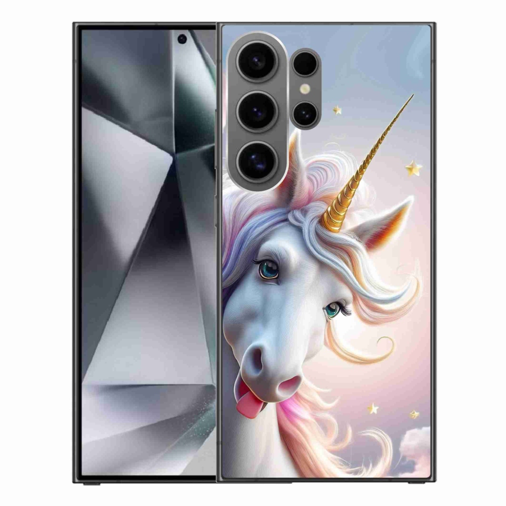 Gelový kryt mmCase na Samsung Galaxy S24 Ultra - veselý jednorožec