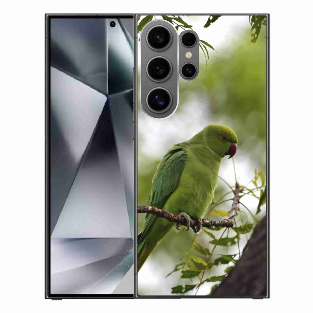 Gelový kryt mmCase na Samsung Galaxy S24 Ultra - zelený papoušek