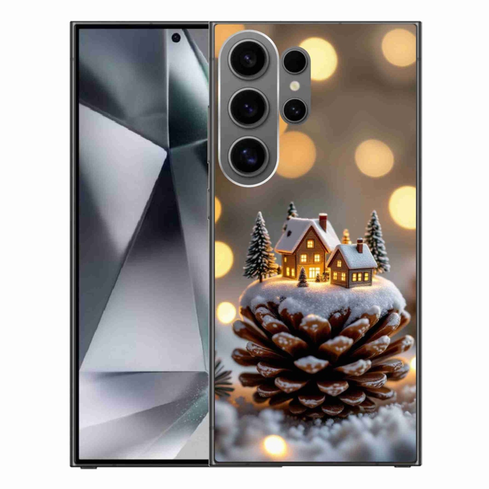 Gelový kryt mmCase na Samsung Galaxy S24 Ultra - zimní vesnička