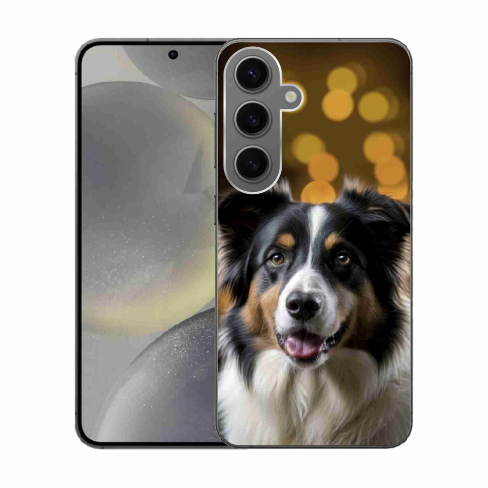 Gelový kryt mmCase na Samsung Galaxy S24 - usměvavý australský ovčák
