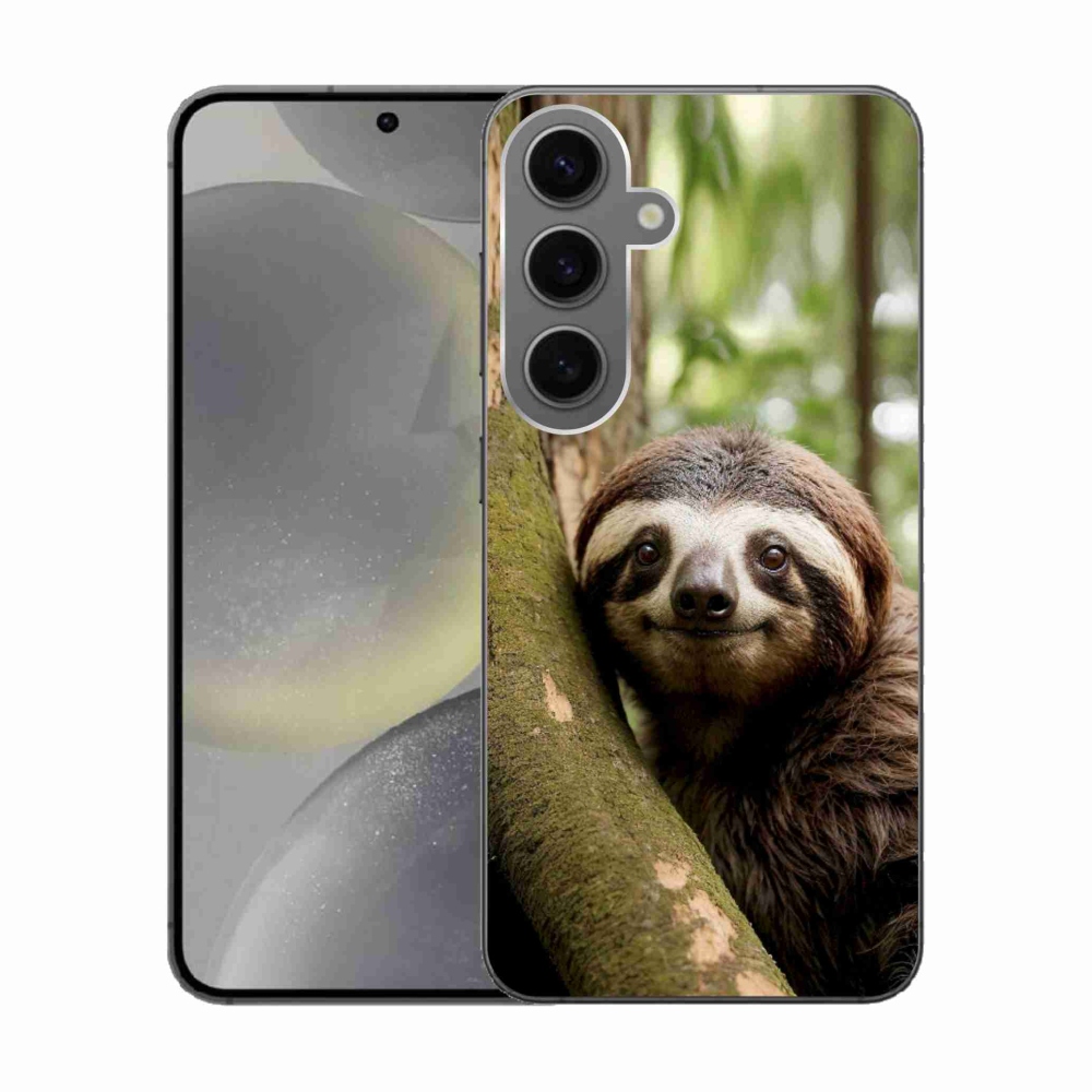 Gelový kryt mmCase na Samsung Galaxy S24 - usměvavý lenochod